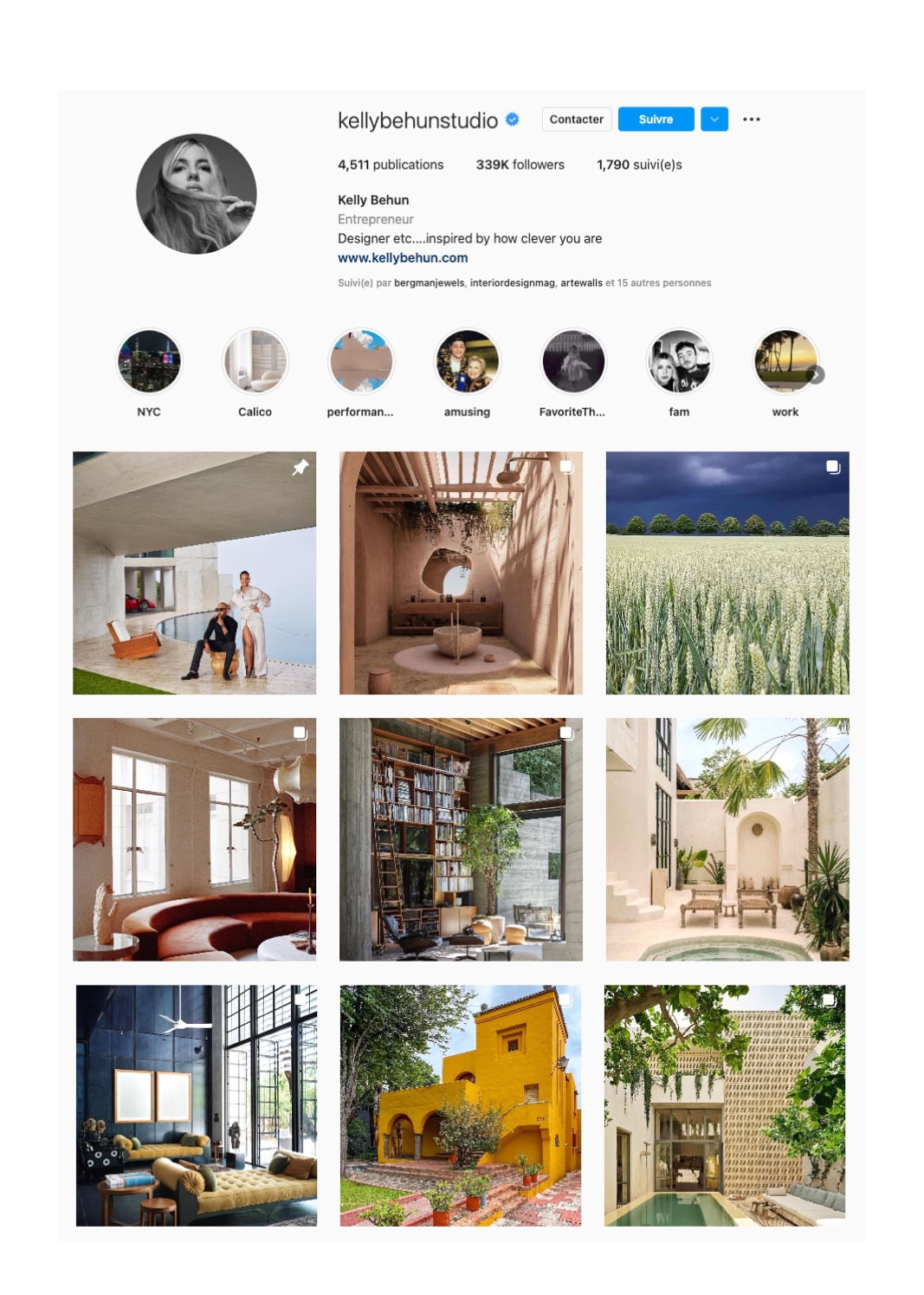 VILLAS Decoration comptes instagram 2